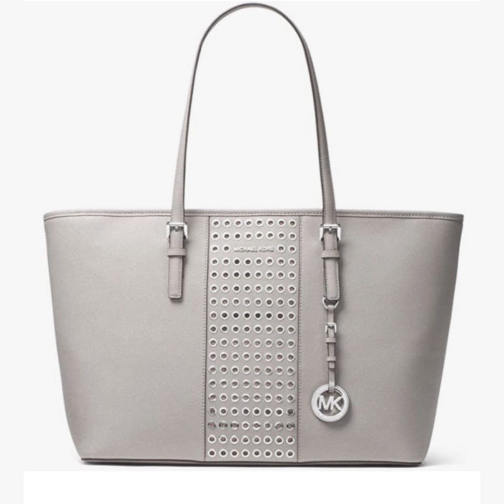 Michael Kors Jet Set Grommet Leather Tote